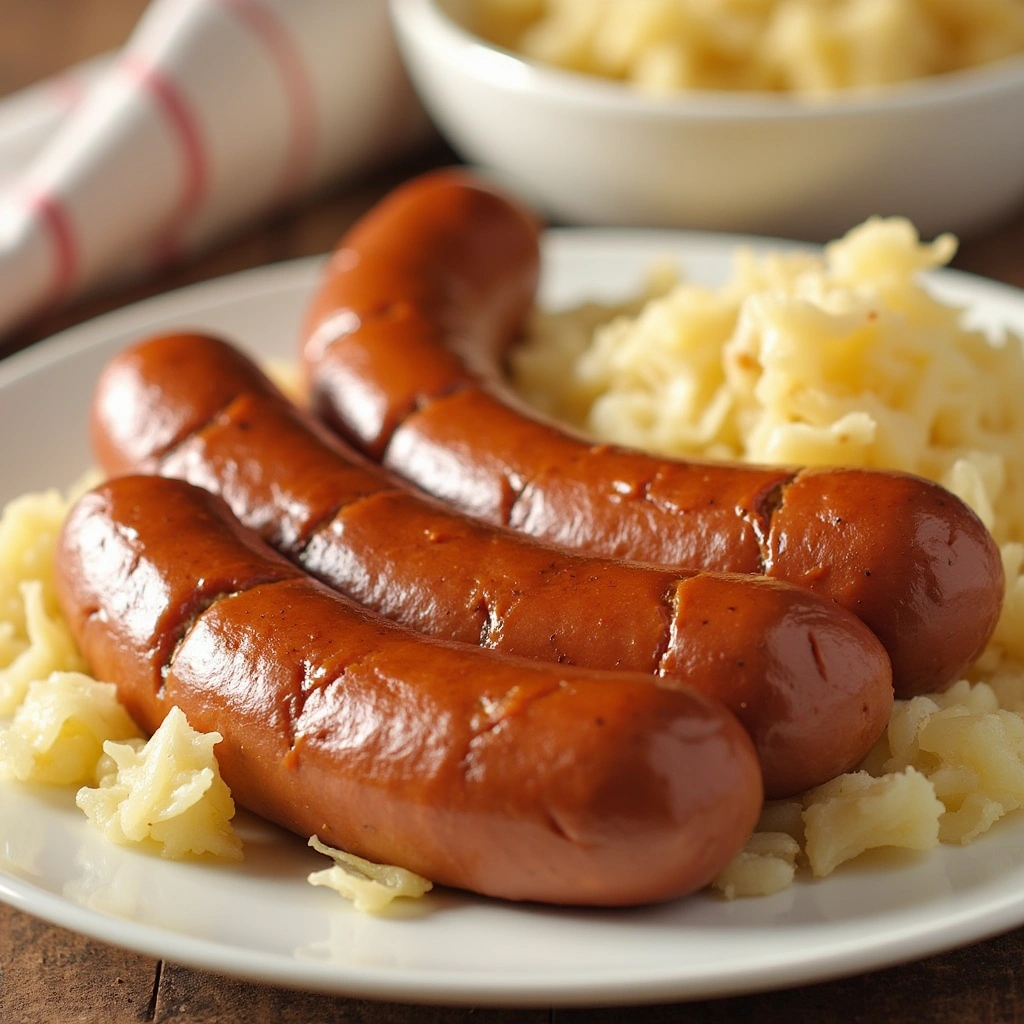 Classic Bratwurst with Sauerkraut - secondary view