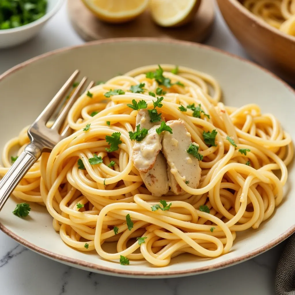 Creamy Cowboy Butter Chicken Linguine