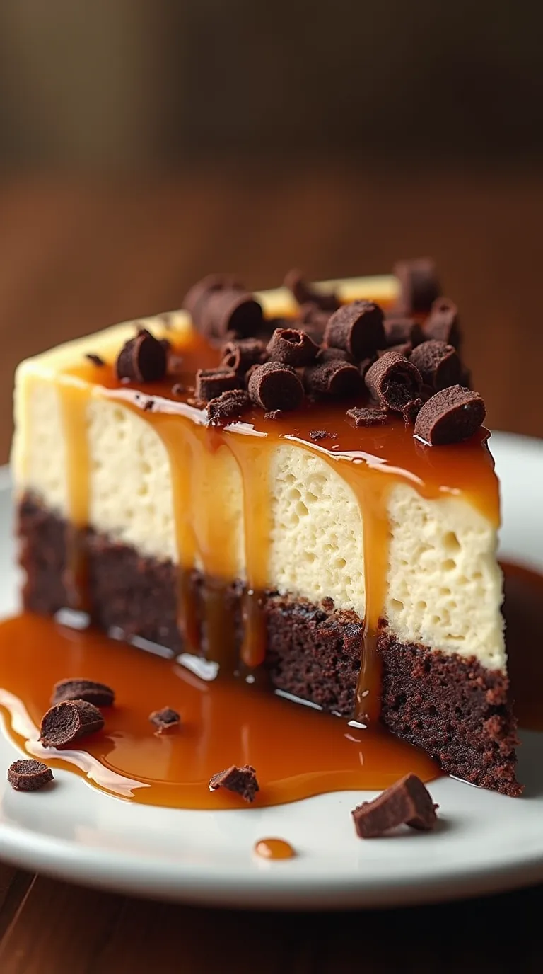 Caramel Brownie Cheesecake - tertiary view