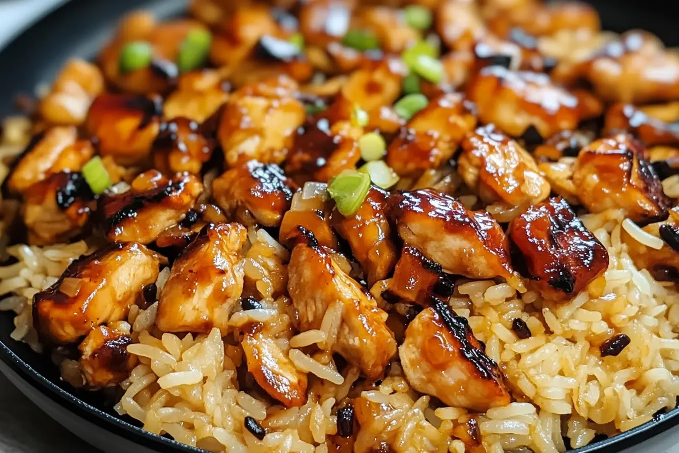 One-Pan Honey BBQ Chicken Rice - tertiary view