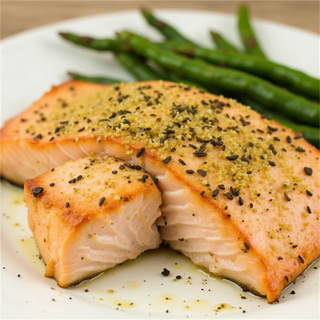 Garlic Butter Baked Salmon - tertiary view