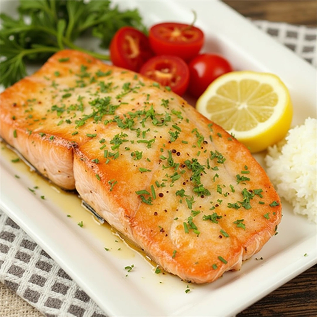 Garlic Butter Baked Salmon
