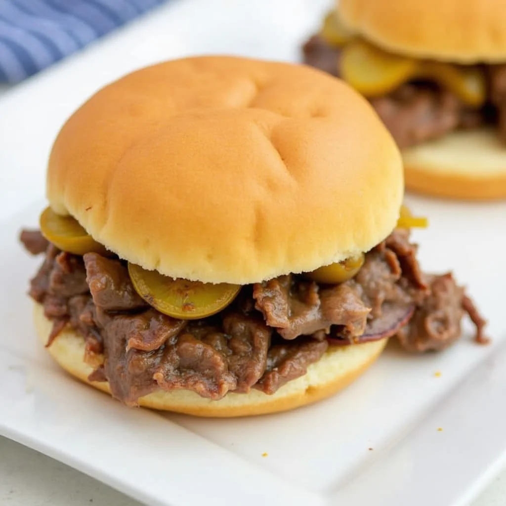 Hearty Slow Cooker French Dip Sandwiches - secondary view