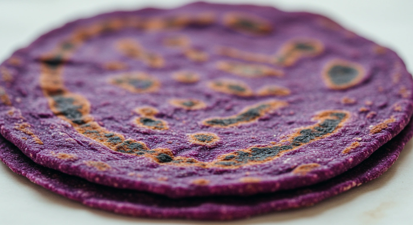 Purple Sweet Potato Roti | Flirt Recipes