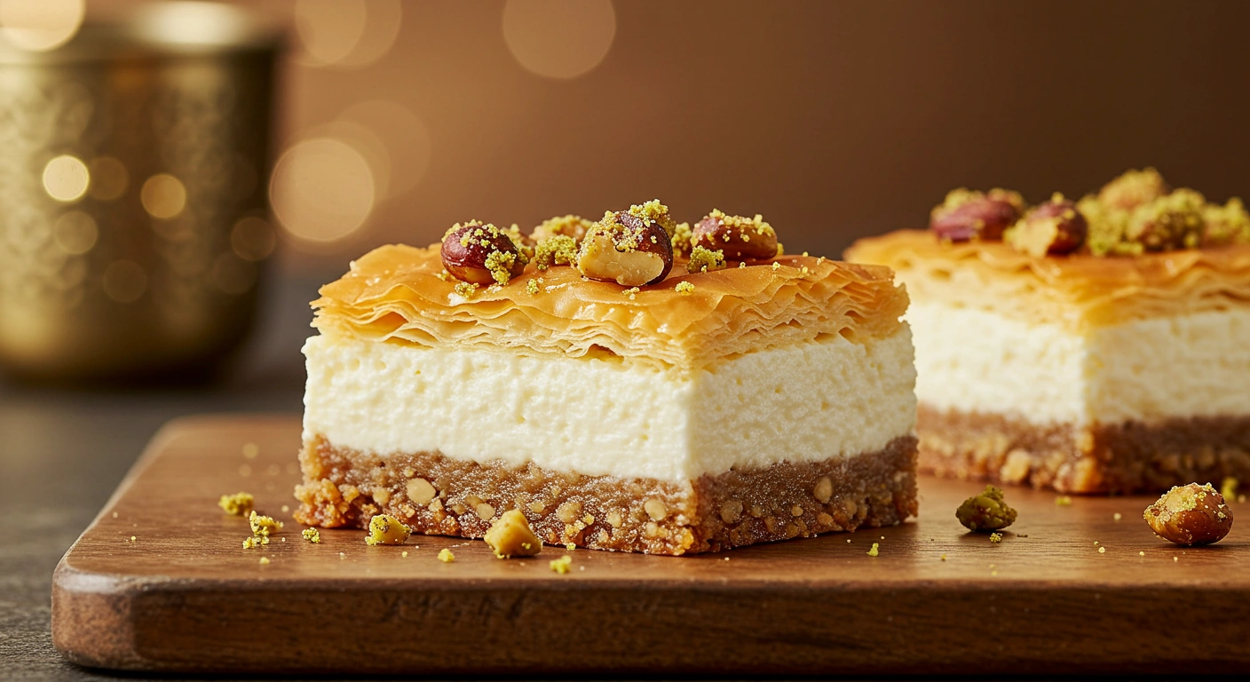 Baklava Cheesecake Bars