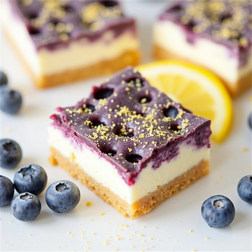 Lemon Blueberry Cheesecake Bars