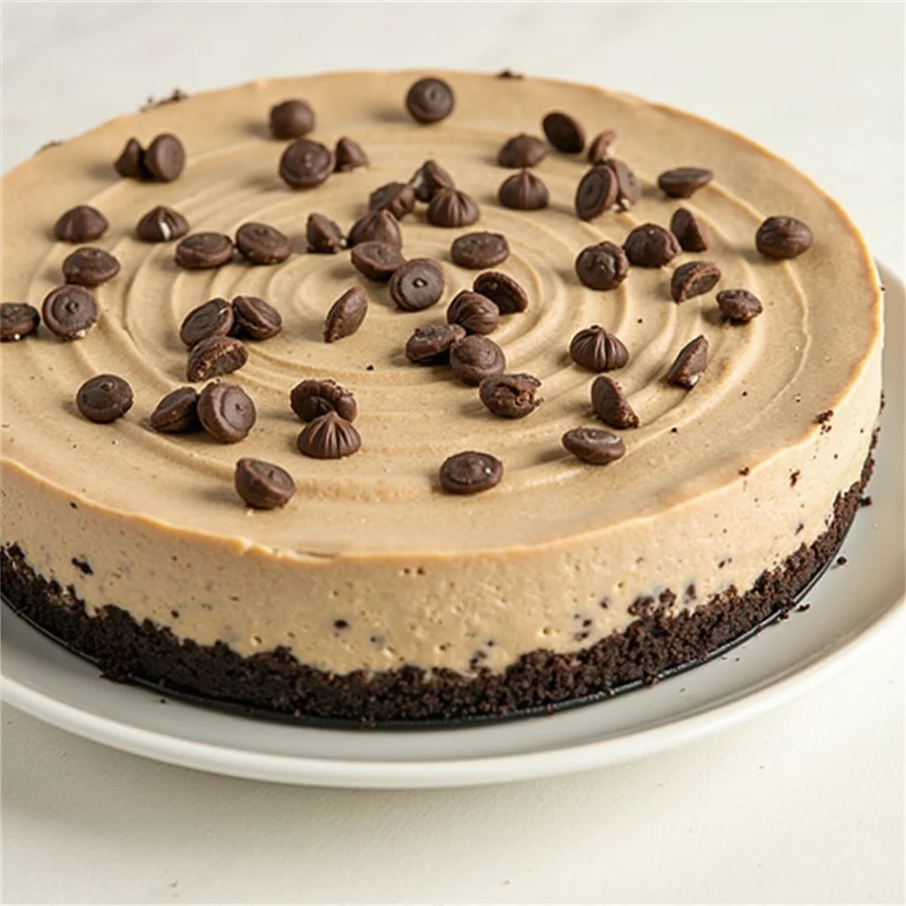 No-Bake Cookie Dough Cheesecake