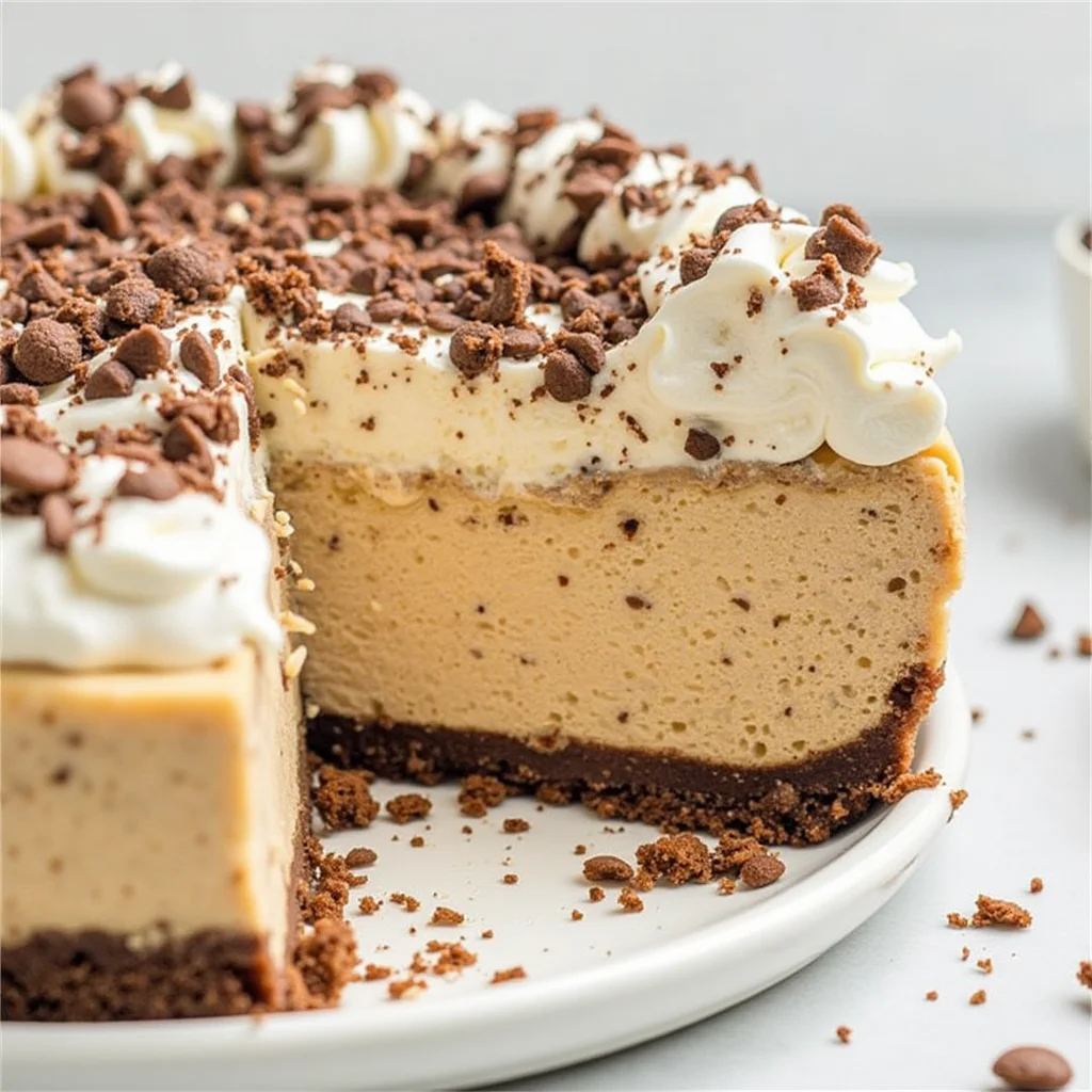 No-Bake Cookie Dough Cheesecake - tertiary view