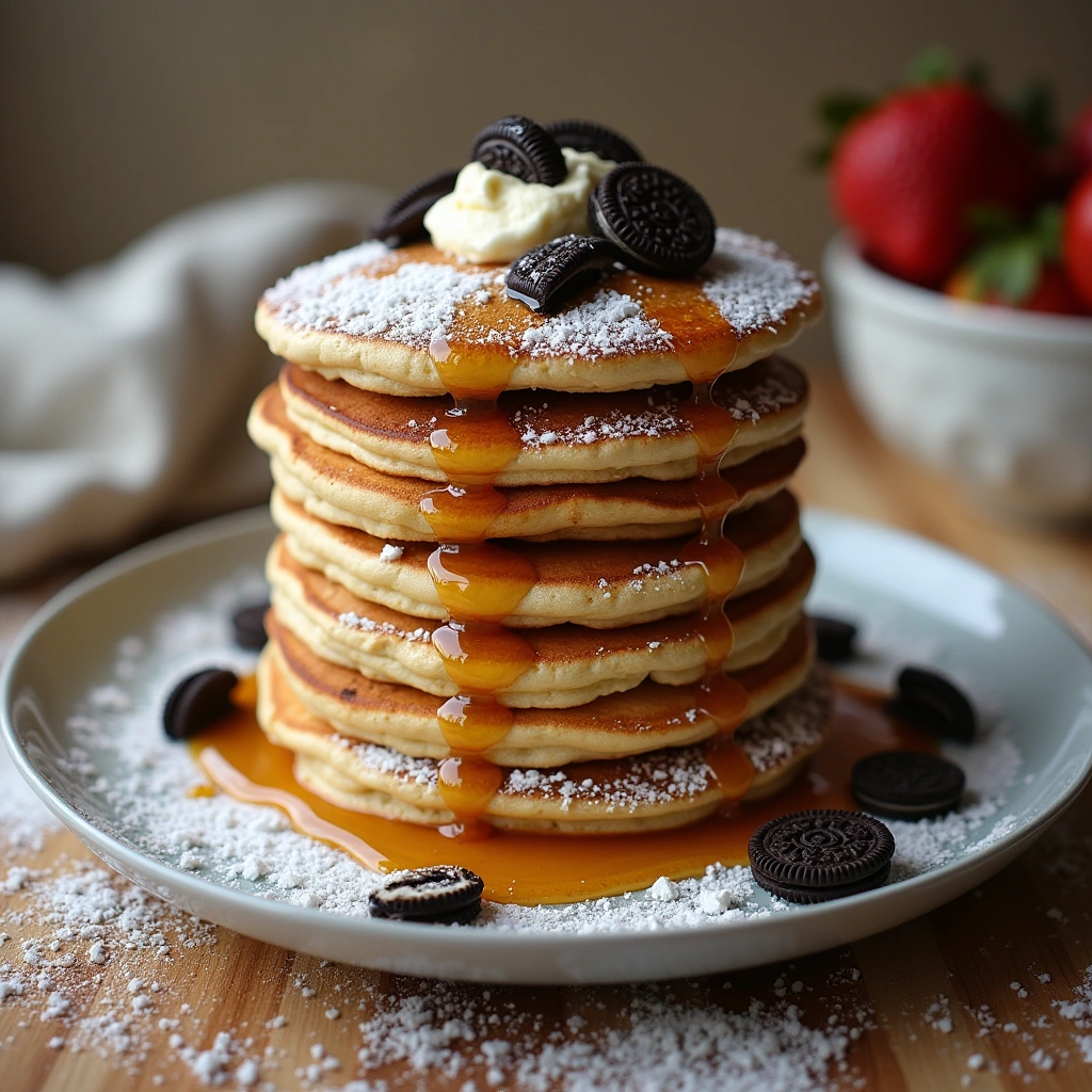 Oreo Pancake Stack