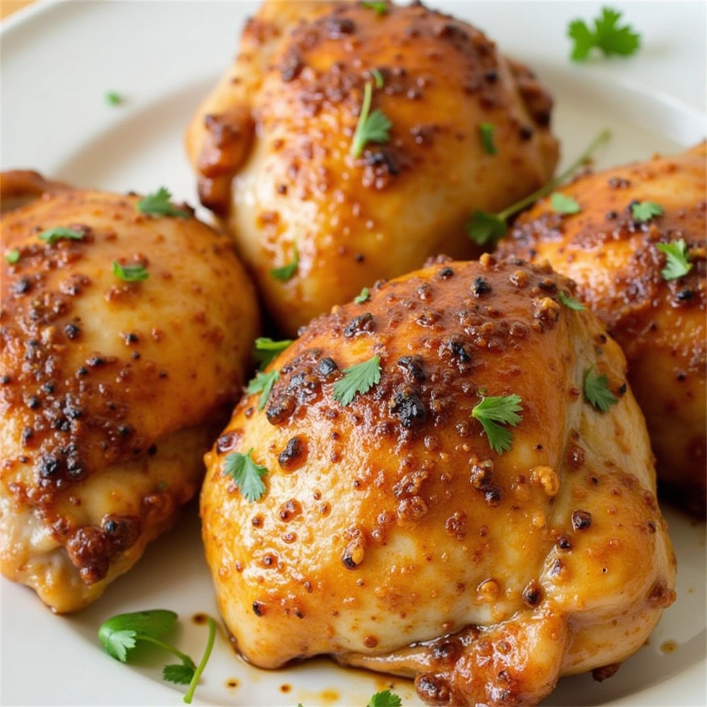 Spicy Honey Garlic Chicken Thighs - secondary view