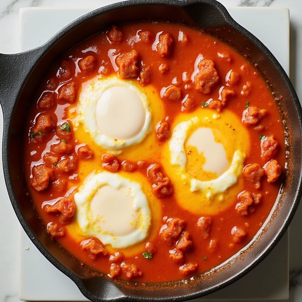 Shakshuka (Poached Eggs in Tomato Sauce)