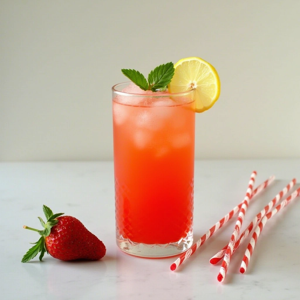 Refreshing Strawberry Mint Lemonade - secondary view