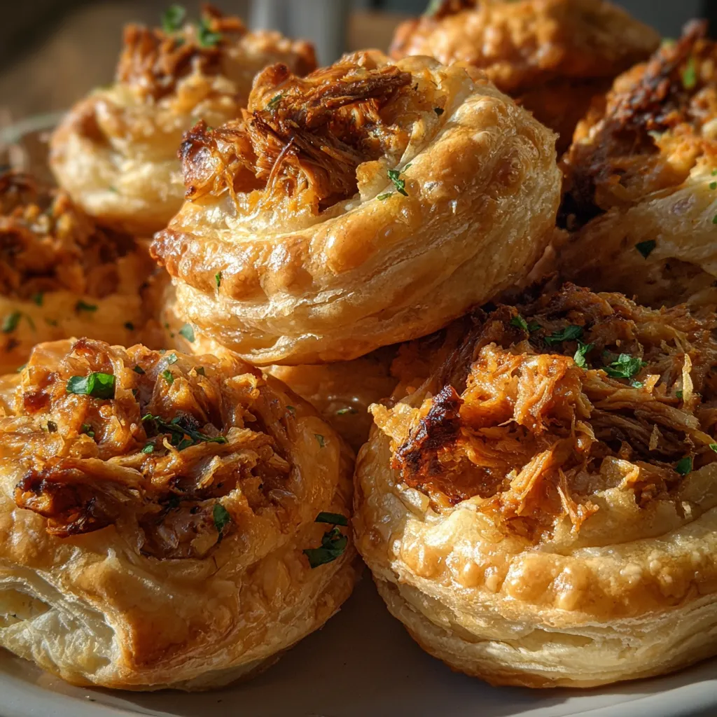 Golden Caramelized Onion Puff Pastry Cups with Herbs and Gruyère - tertiary view