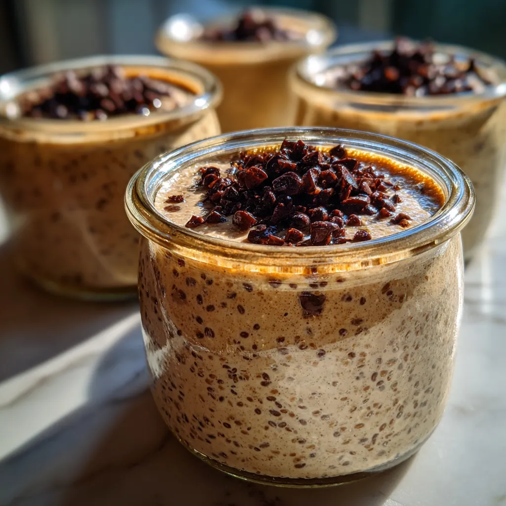 Ultimate Chocolate Chia Pudding with Cacao Nibs and Creamy Plant-Based Milk - tertiary view