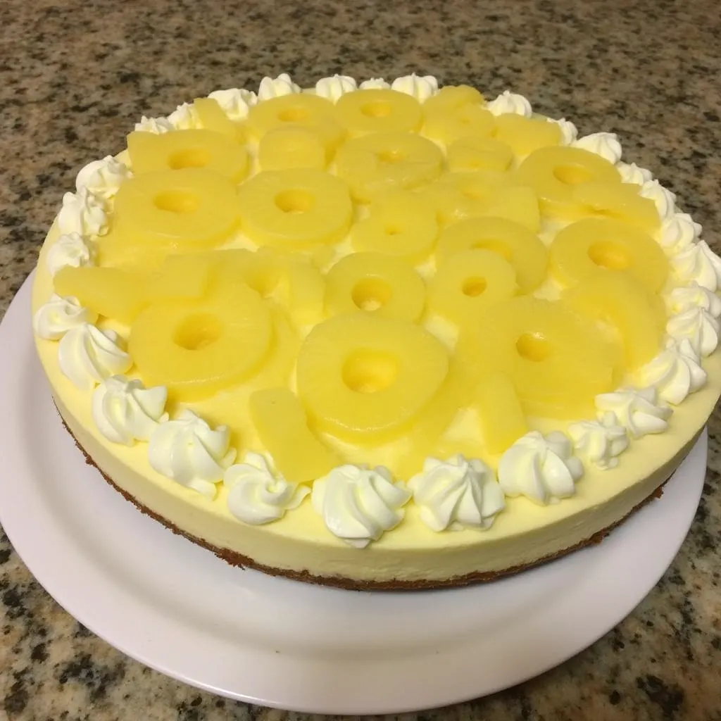 Tropical Pineapple Paradise Cheesecake - tertiary view