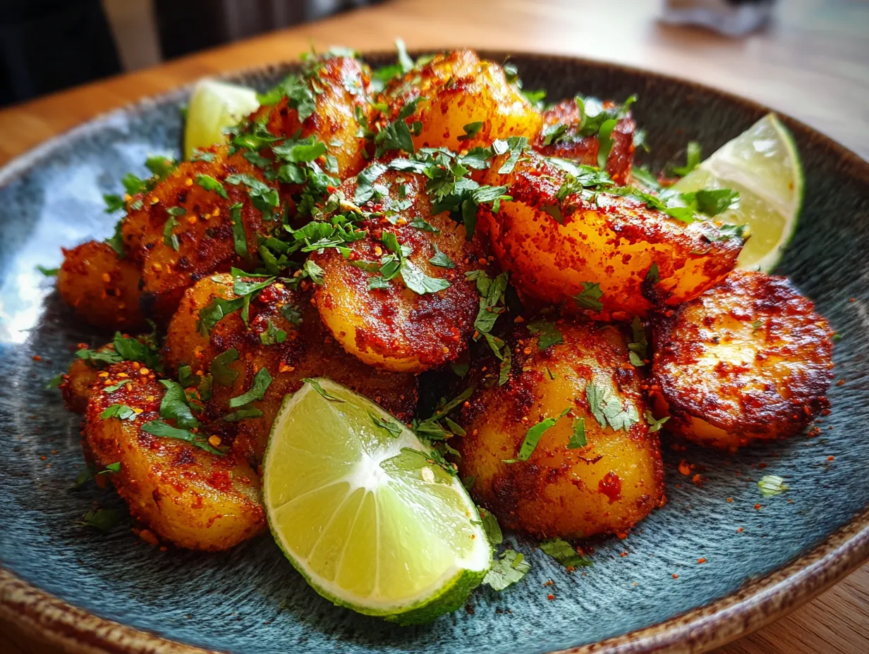Ultimate Mexican Potatoes with Spicy Peppers and Crispy Golden Coating - tertiary view