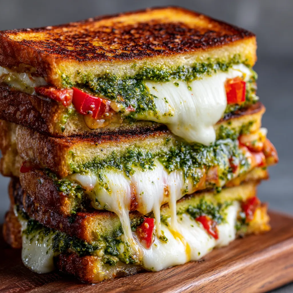Best Pesto Grilled Cheese Sandwich - A Flavorful Twist on Classic Comfort - secondary view