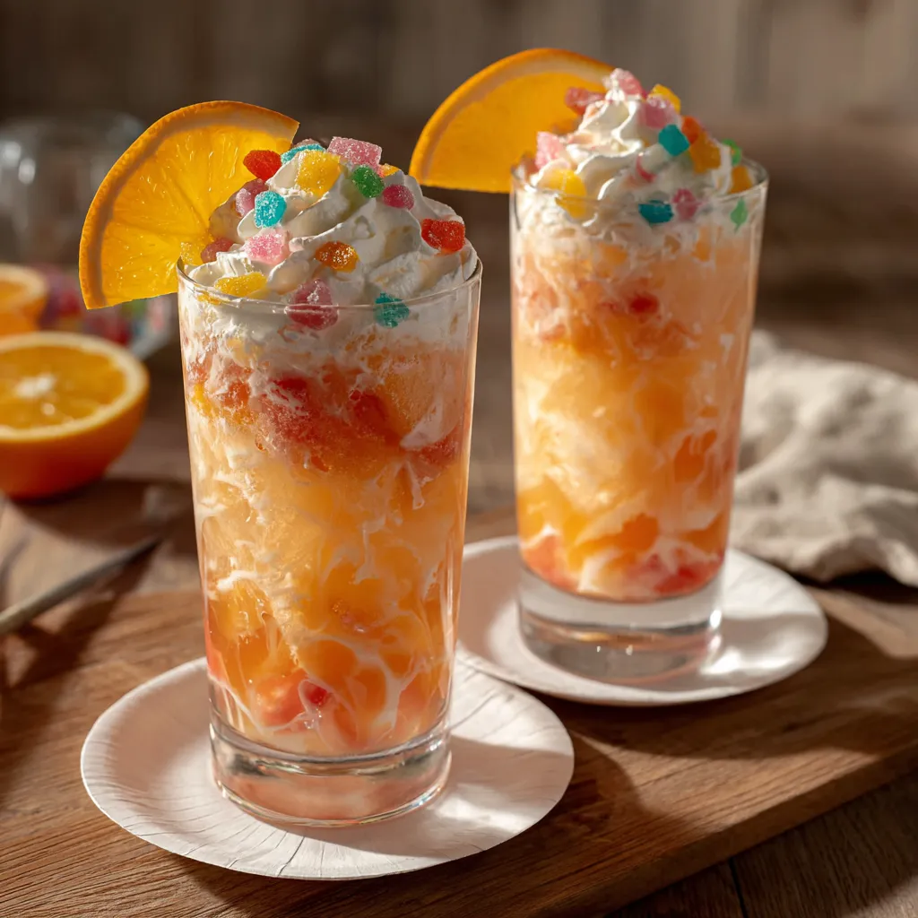 Vibrant Tropical Candy Crush Cocktails with Colorful Layers and Sweet Fruit Flavors - tertiary view