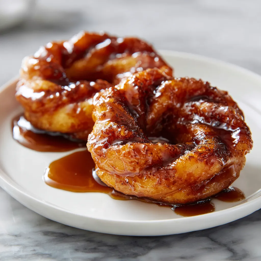 Hot Buttered Rum Glazed Crullers with Spiced Glaze and Tender Texture - tertiary view