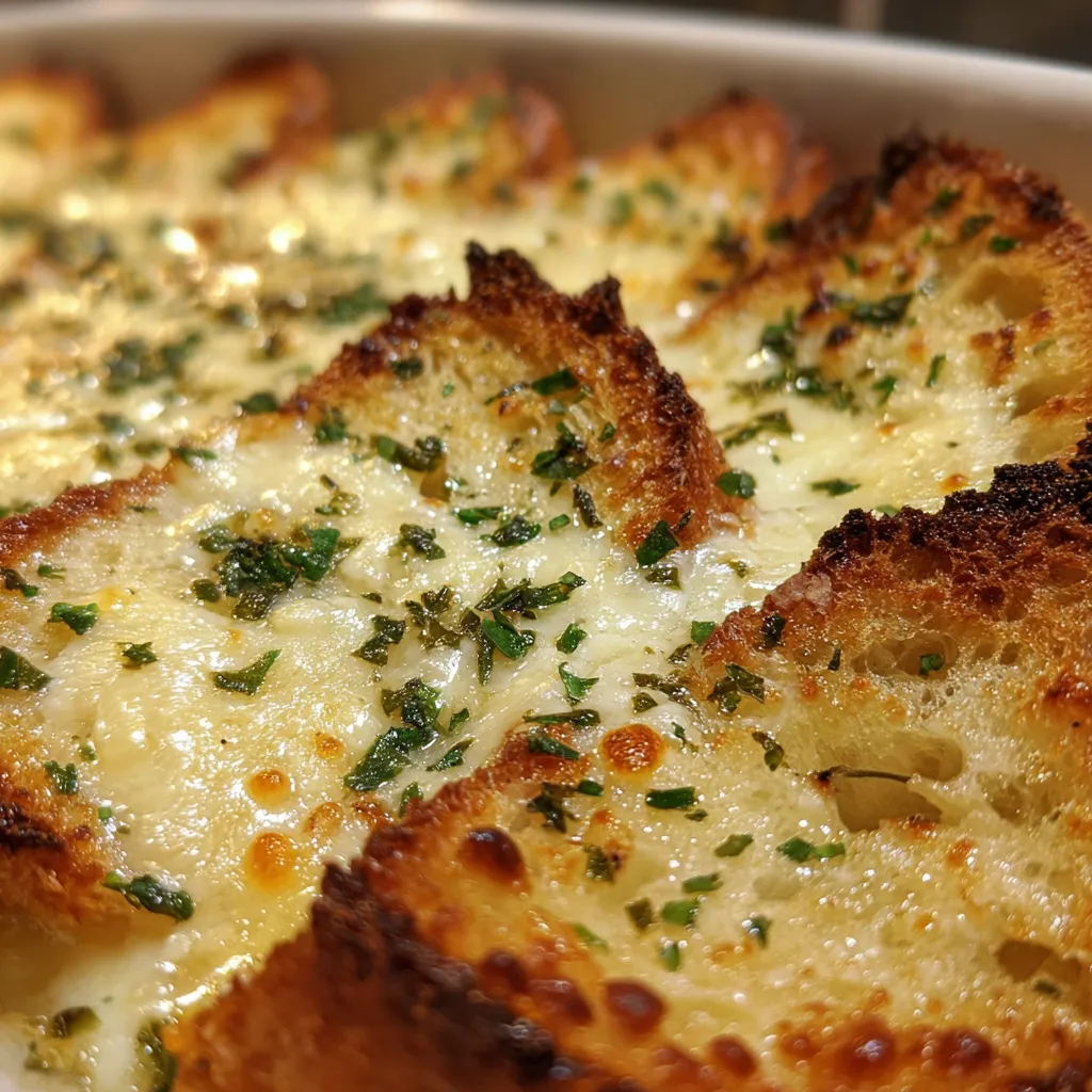Ultimate Baked Garlic Bread Dip - Creamy Cheesy Paradise with Golden Bubbling Perfection - secondary view