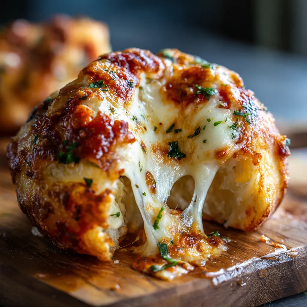 Ultimate Pizza Bombs with Gooey Mozzarella and Pepperoni Filling - tertiary view