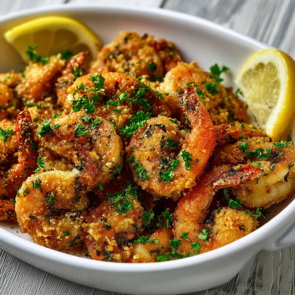 Magic Crispy Baked Shrimp with Golden Panko Coating and Secret Seasoning Blend - secondary view