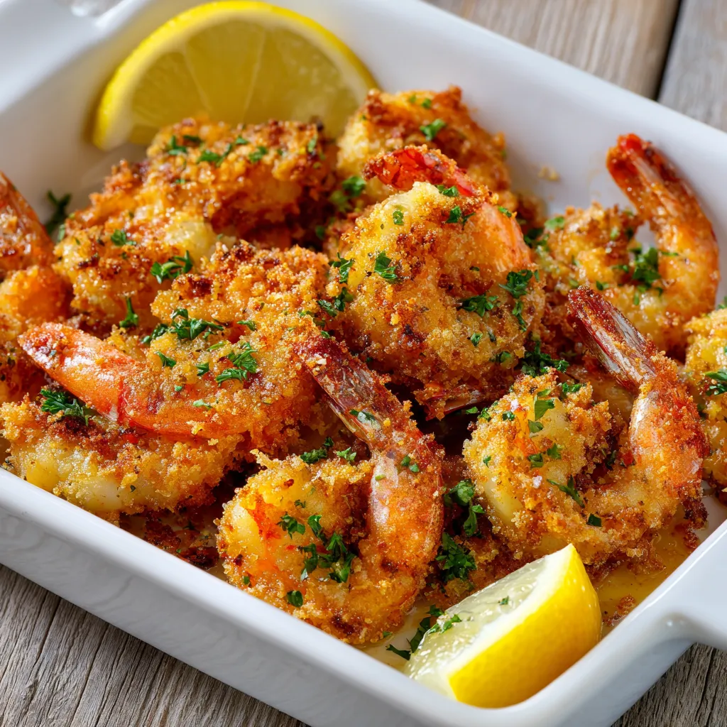 Magic Crispy Baked Shrimp with Golden Panko Coating and Secret Seasoning Blend - tertiary view