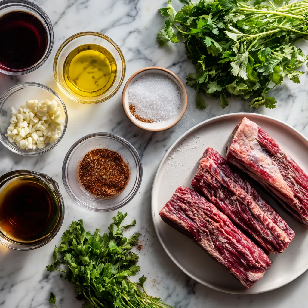 Authentic Churrasco Skirt Steak with Chimichurri Sauce and Perfect Grilled Char