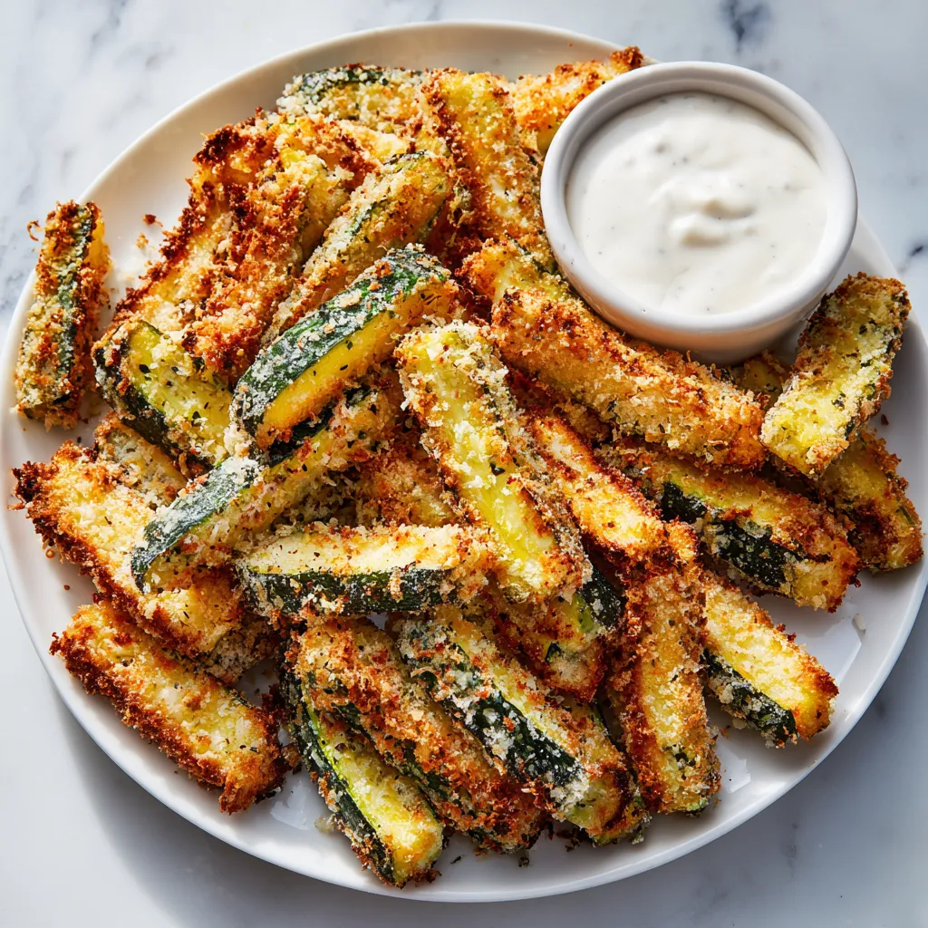 Ultimate Crispy Parmesan Zucchini Fries with Golden Coating and Fresh Herbs