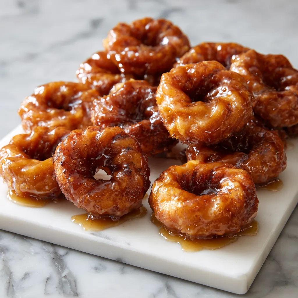 Hot Buttered Rum Glazed Crullers with Spiced Glaze and Tender Texture - secondary view