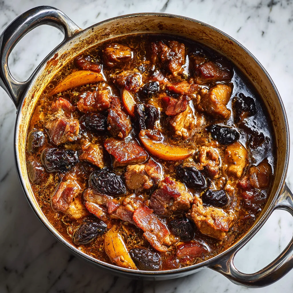 Ultimate Balsamic Bourbon Pork Stew with Caramelized Vegetables and Rich Sauce - secondary view