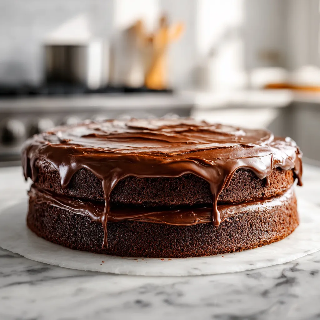 Ultimate Moist Chocolate Cake with Rich Cocoa Layers and Decadent Frosting - secondary view