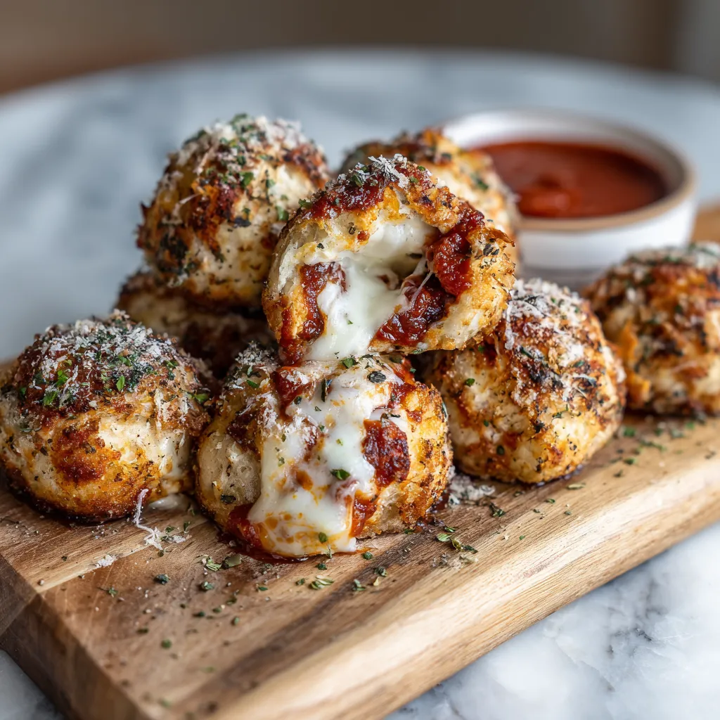 Ultimate Pizza Bombs with Gooey Mozzarella and Pepperoni Filling - secondary view