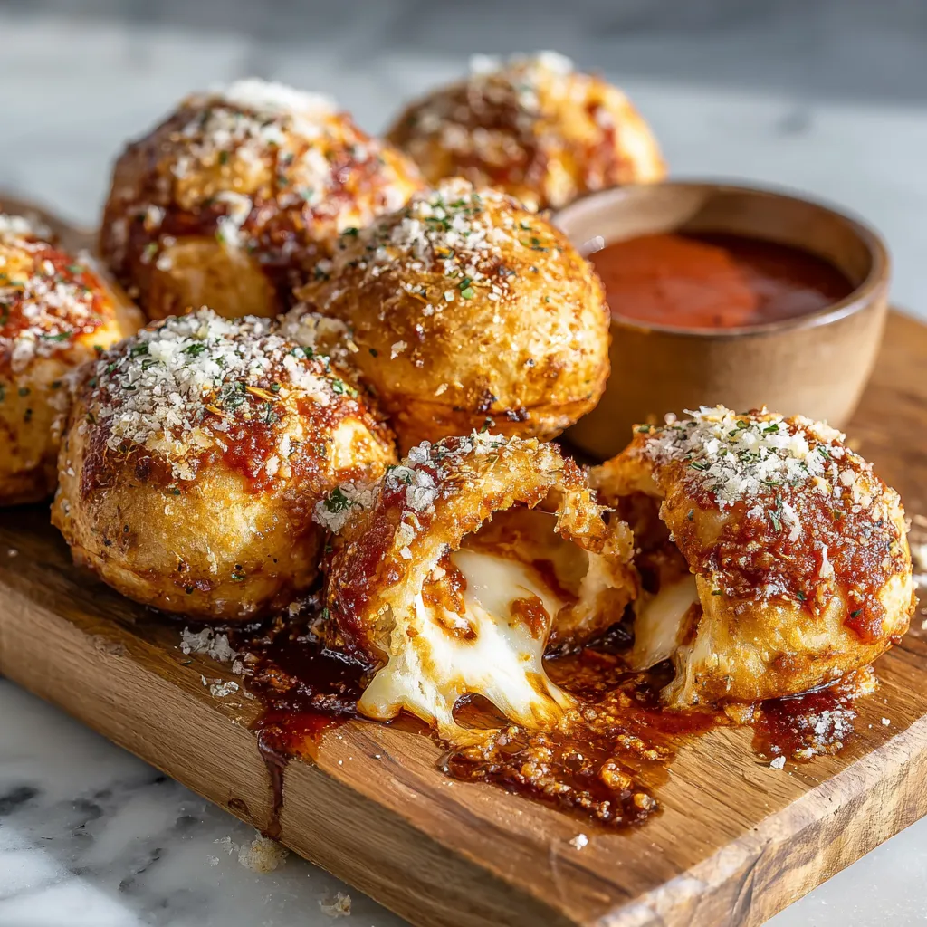 Ultimate Pizza Bombs with Gooey Mozzarella and Pepperoni Filling