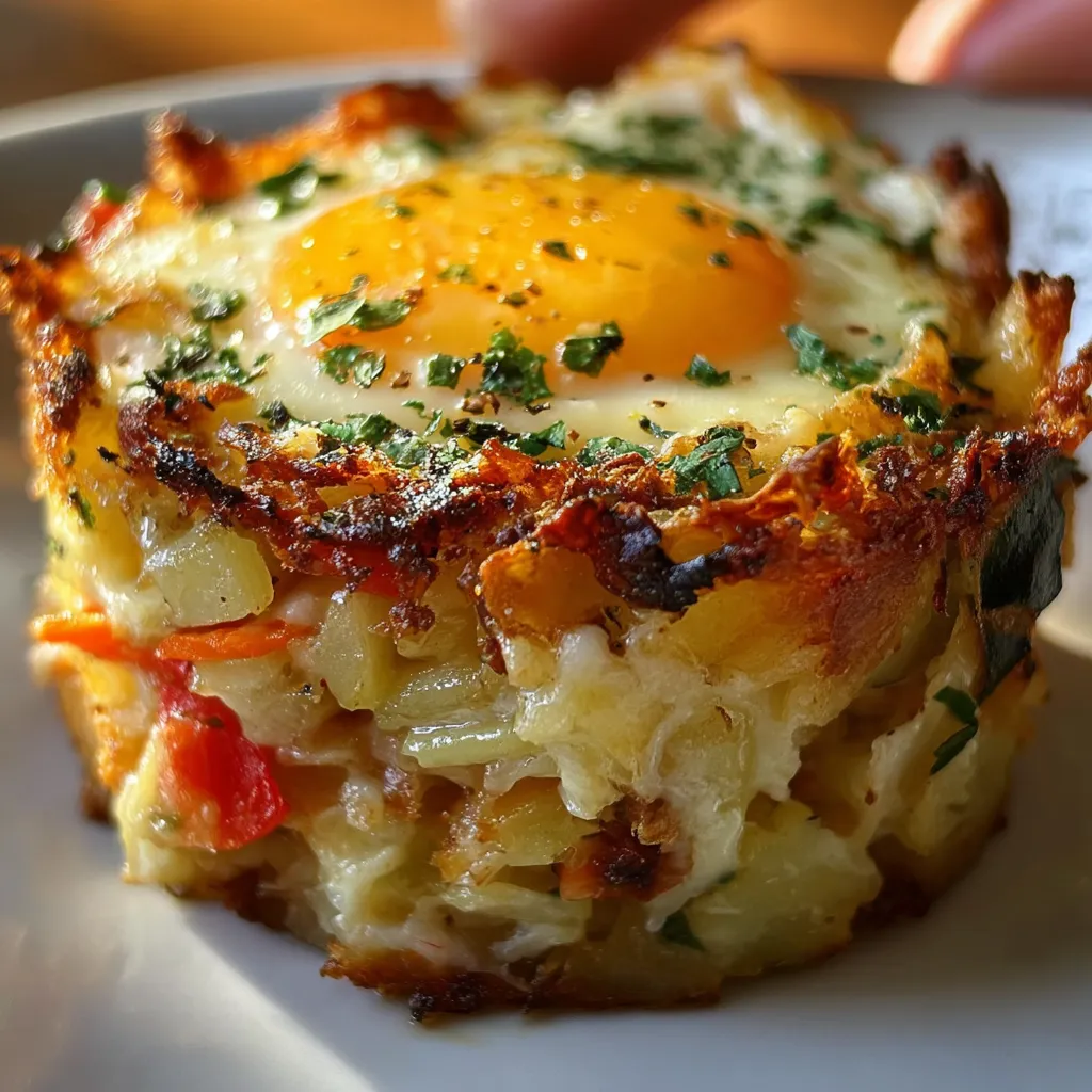Elegant Baked Eggs Napoleon with Crispy Phyllo and Herb Cream - tertiary view