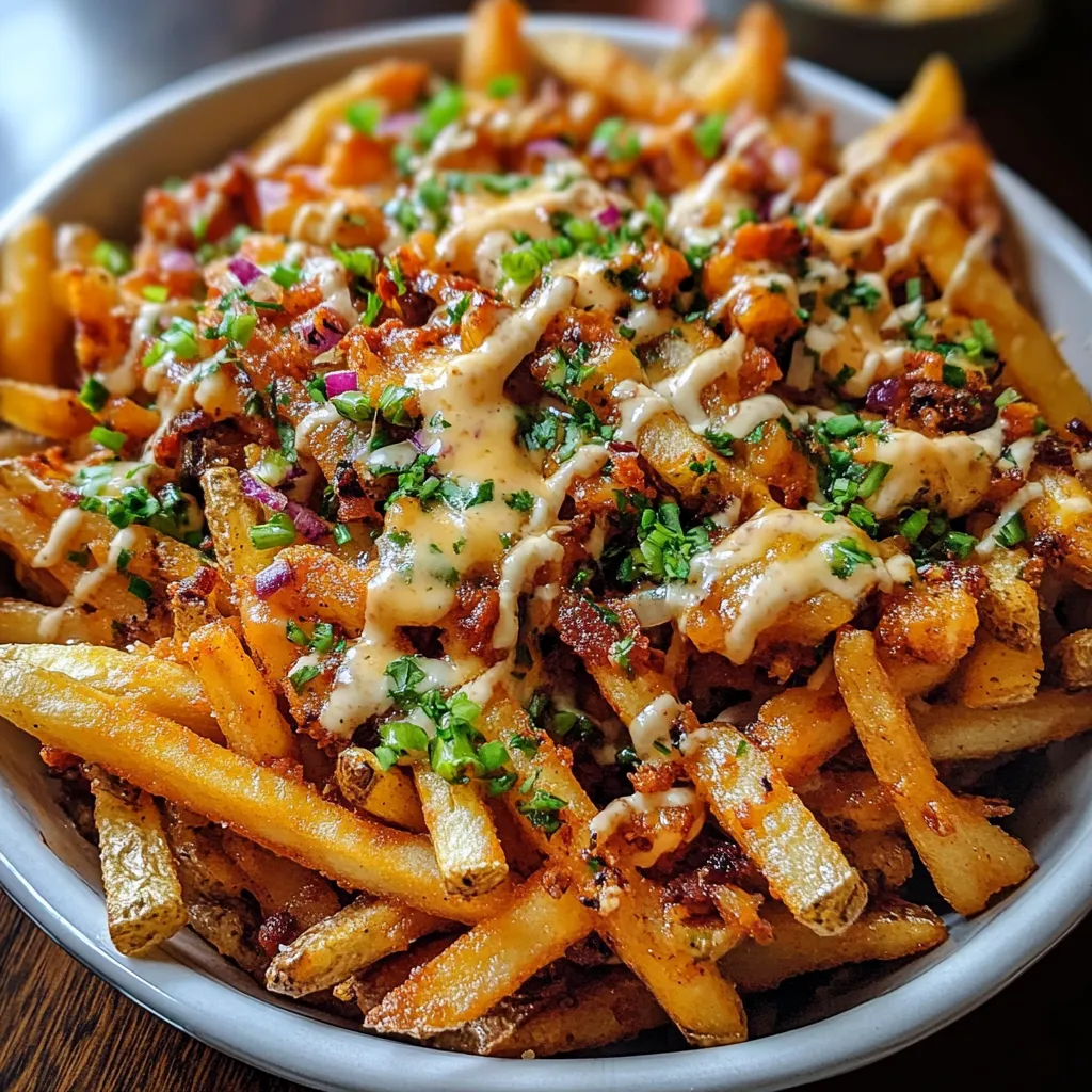 Spicy Louisiana Voodoo Fries with Cajun Seasoning and Creole Sauce - secondary view