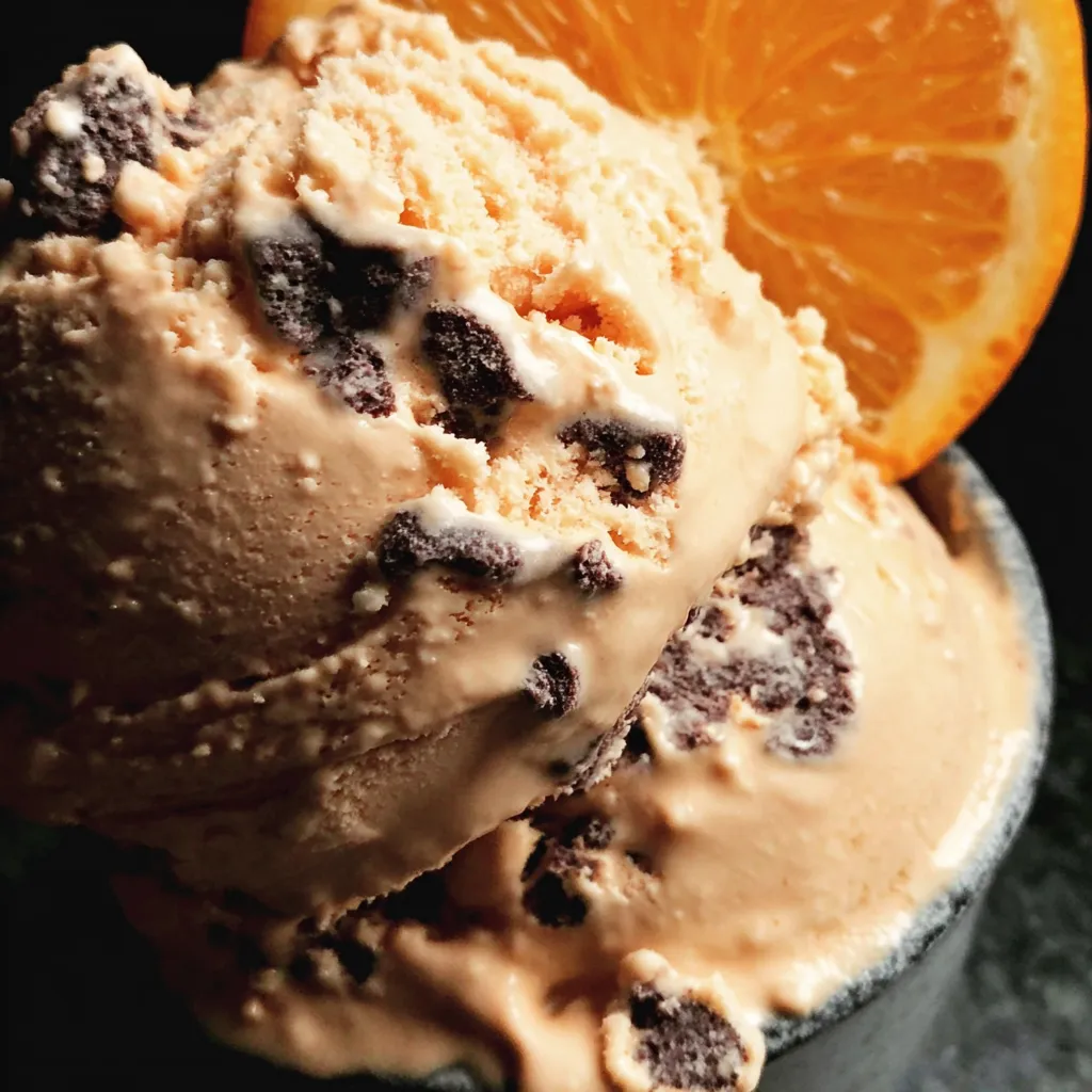 Decadent Chocolate Orange Ice Cream - The Ultimate Citrus Chocolate Bliss with Velvety Smooth Perfection - secondary view