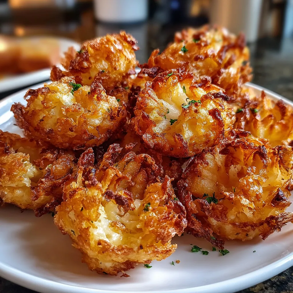 Ultimate Bite-Sized Blooming Onions with Crispy Beer Batter and Spicy Ranch Dipping Sauce - secondary view
