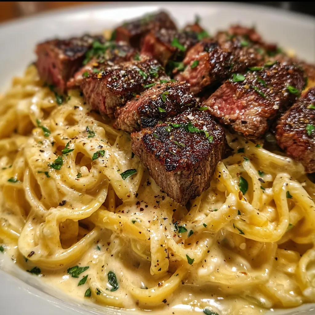 Ultimate Steak Fettuccine Alfredo - Luxurious Italian-American Perfection Experience - main view