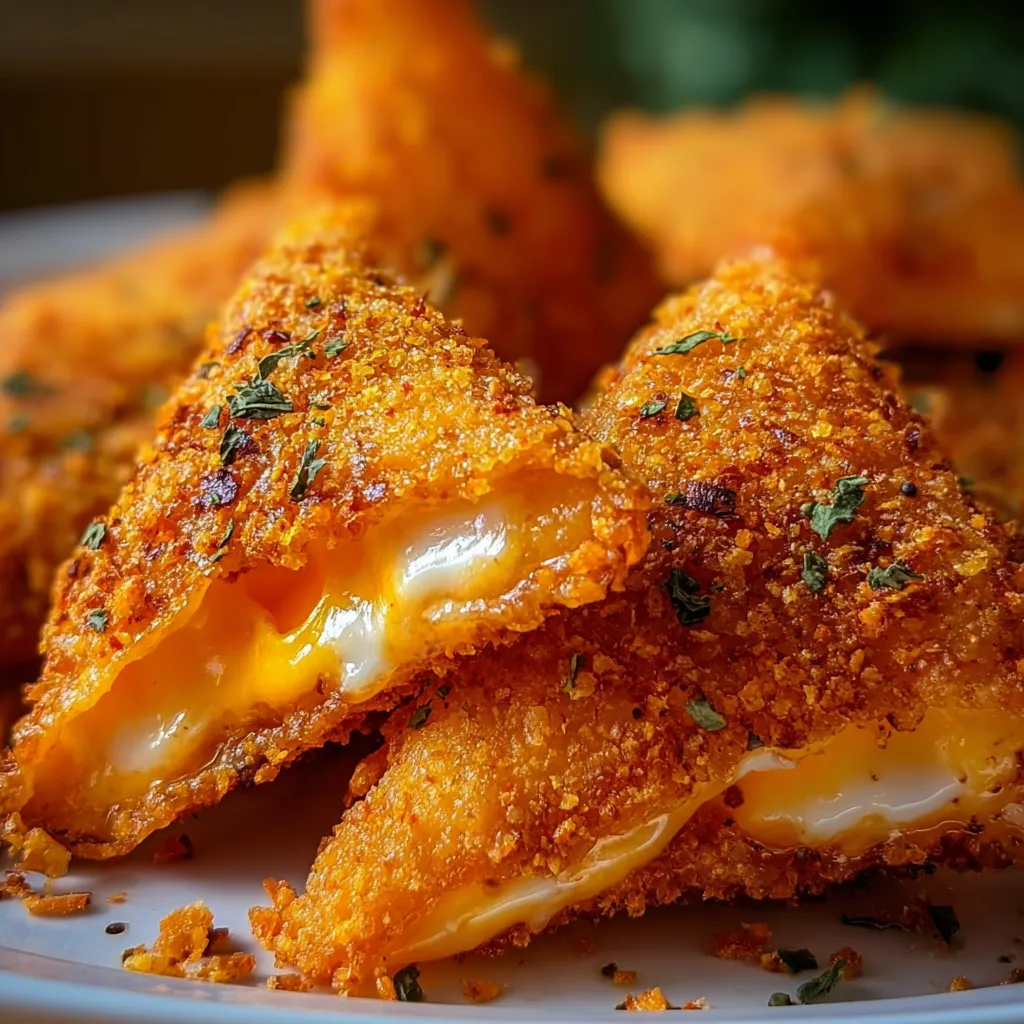 Ultimate Fried Cheese Stuffed Doritos - The Supreme Crunchy Cheesy Bliss with Golden Perfection - main view