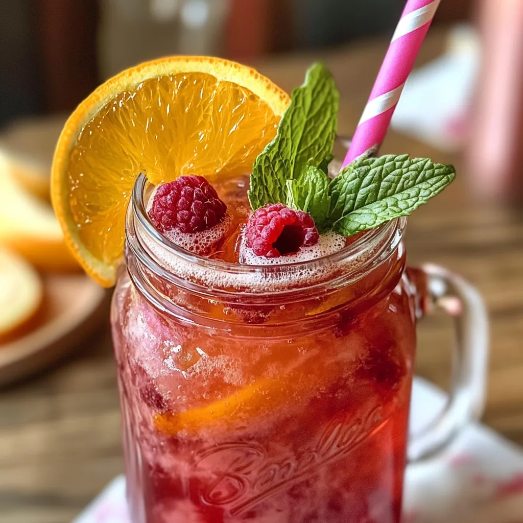 Ultimate Earl Grey Raspberry Iced Tea with Fresh Berries and Bergamot - tertiary view