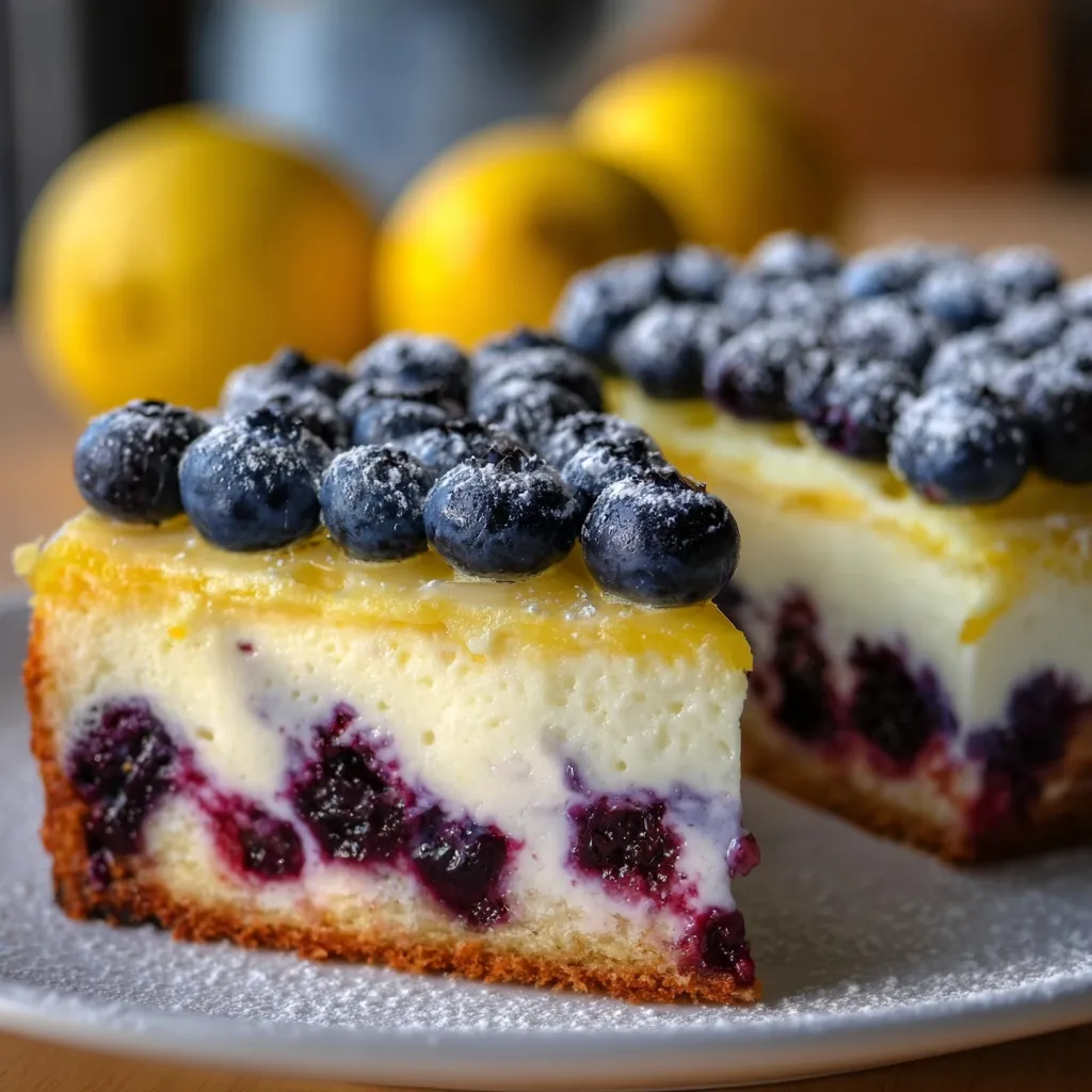 Ultimate Blueberry Lemon Creme Cake with Fresh Berry Layers and Citrus Buttercream Frosting