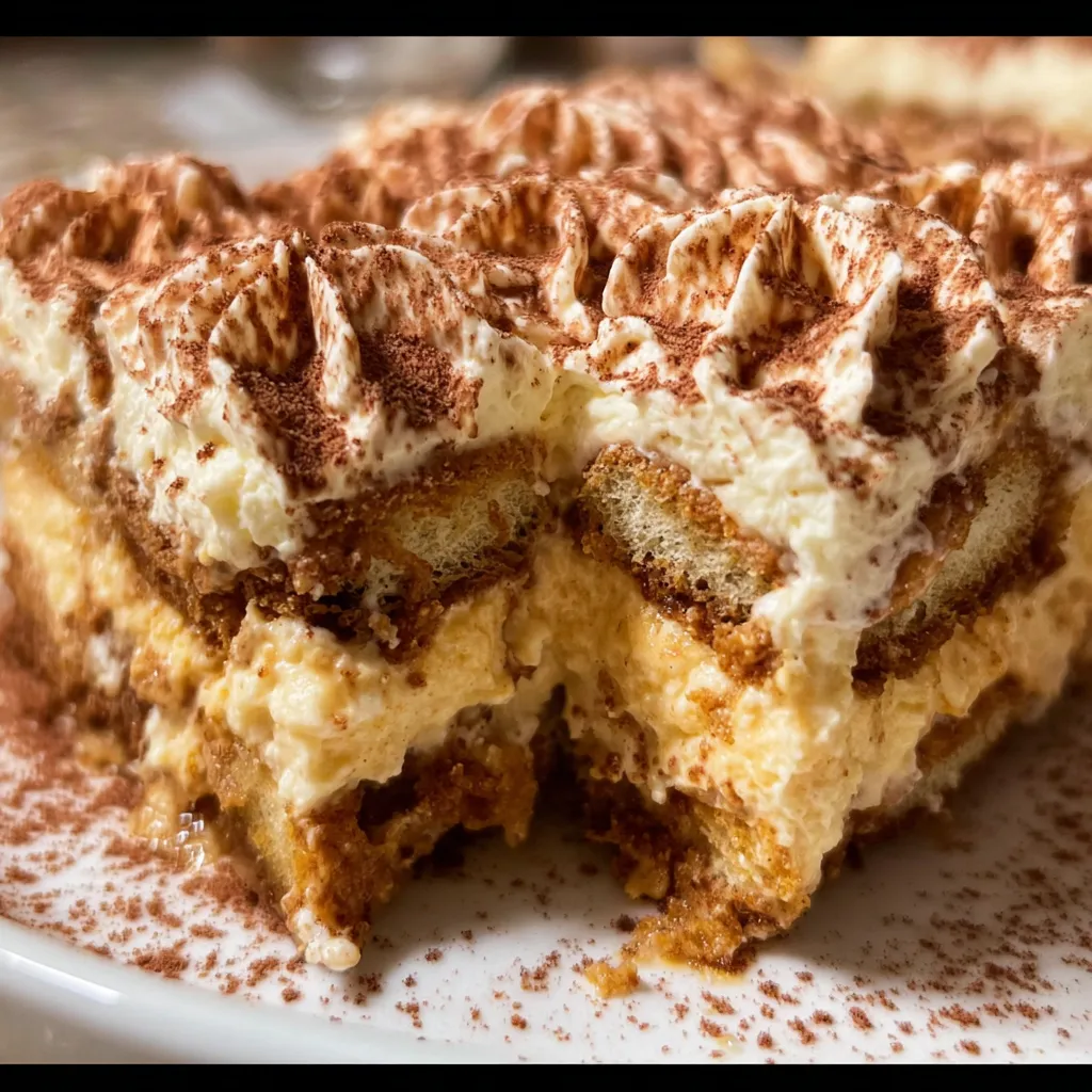 Creamy Pumpkin Tiramisu with Spiced Mascarpone and Coffee-Soaked Ladyfingers