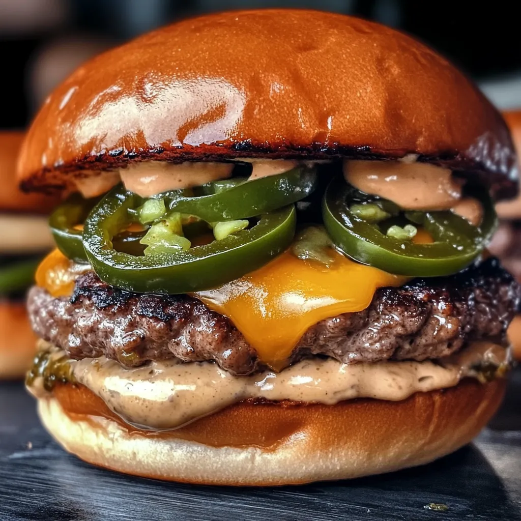 Jalapeño-Onion Smash Burgers - Ultimate Spicy Comfort Food Recipe - secondary view