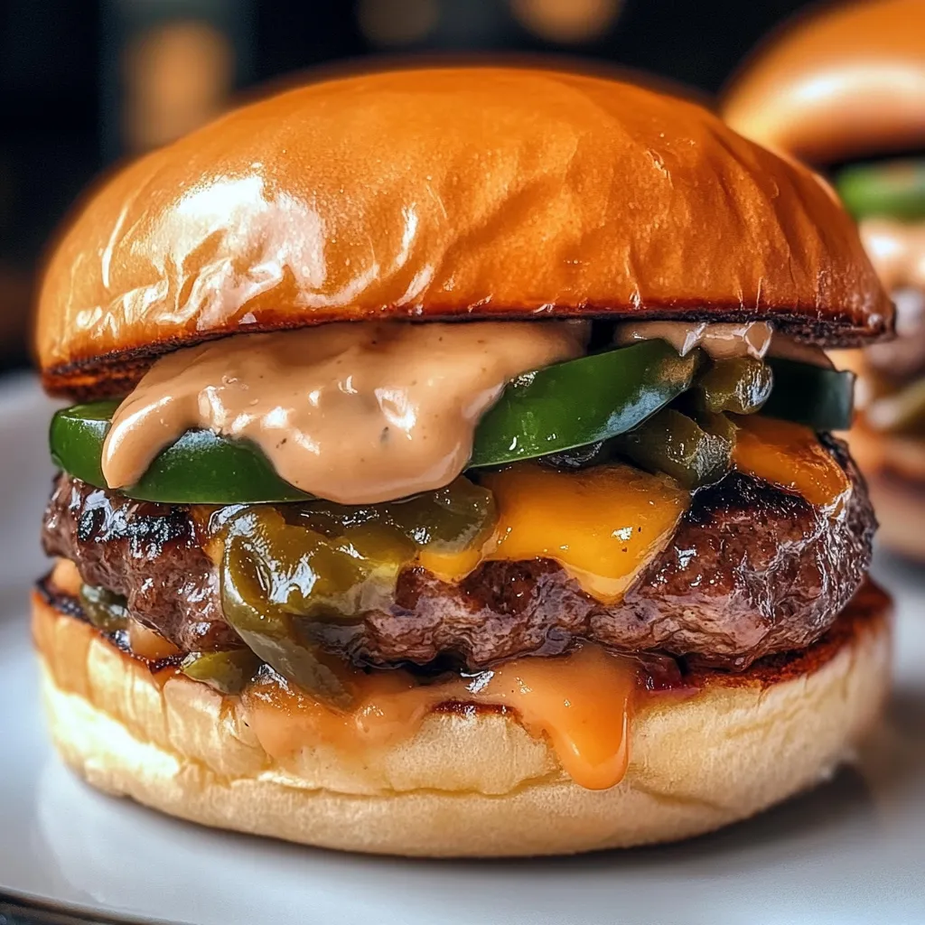 Jalapeño-Onion Smash Burgers - Ultimate Spicy Comfort Food Recipe - main view