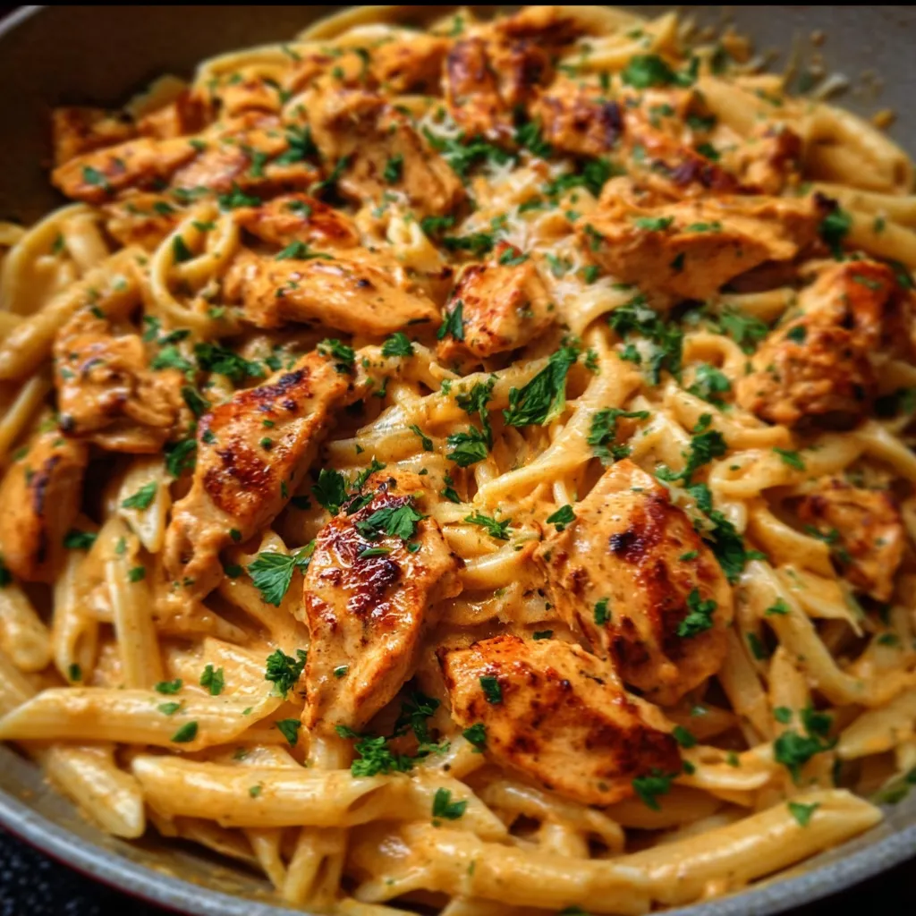 Cowboy Butter Chicken Pasta with Smoky Herb Butter and Tender Chicken - main view