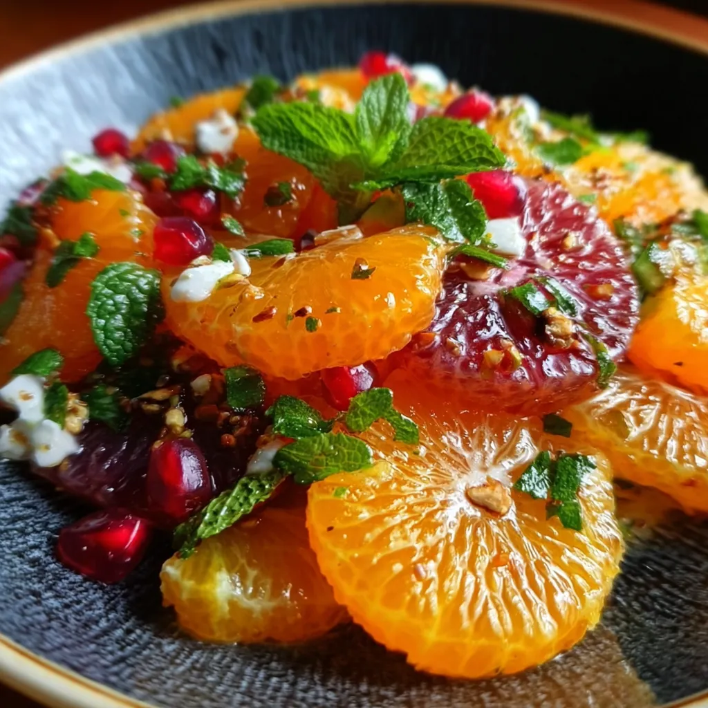 Fresh Mandarin Orange Salad with Candied Pecans and Poppy Seed Dressing - secondary view
