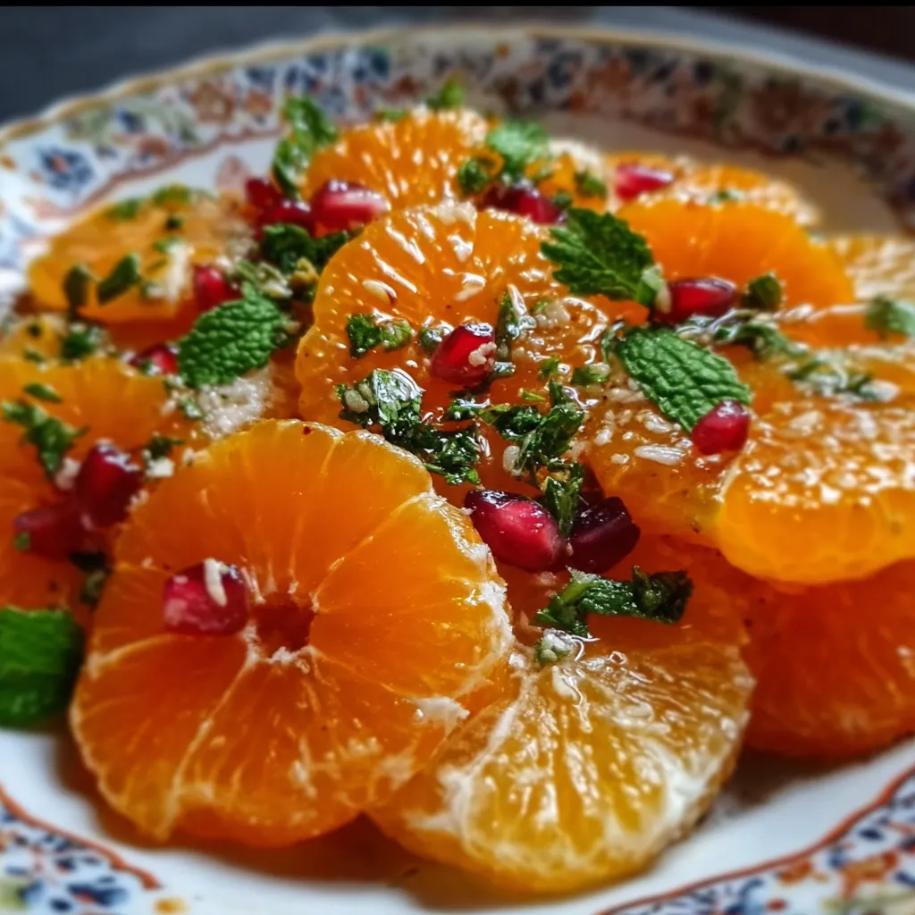 Fresh Mandarin Orange Salad with Candied Pecans and Poppy Seed Dressing - main view