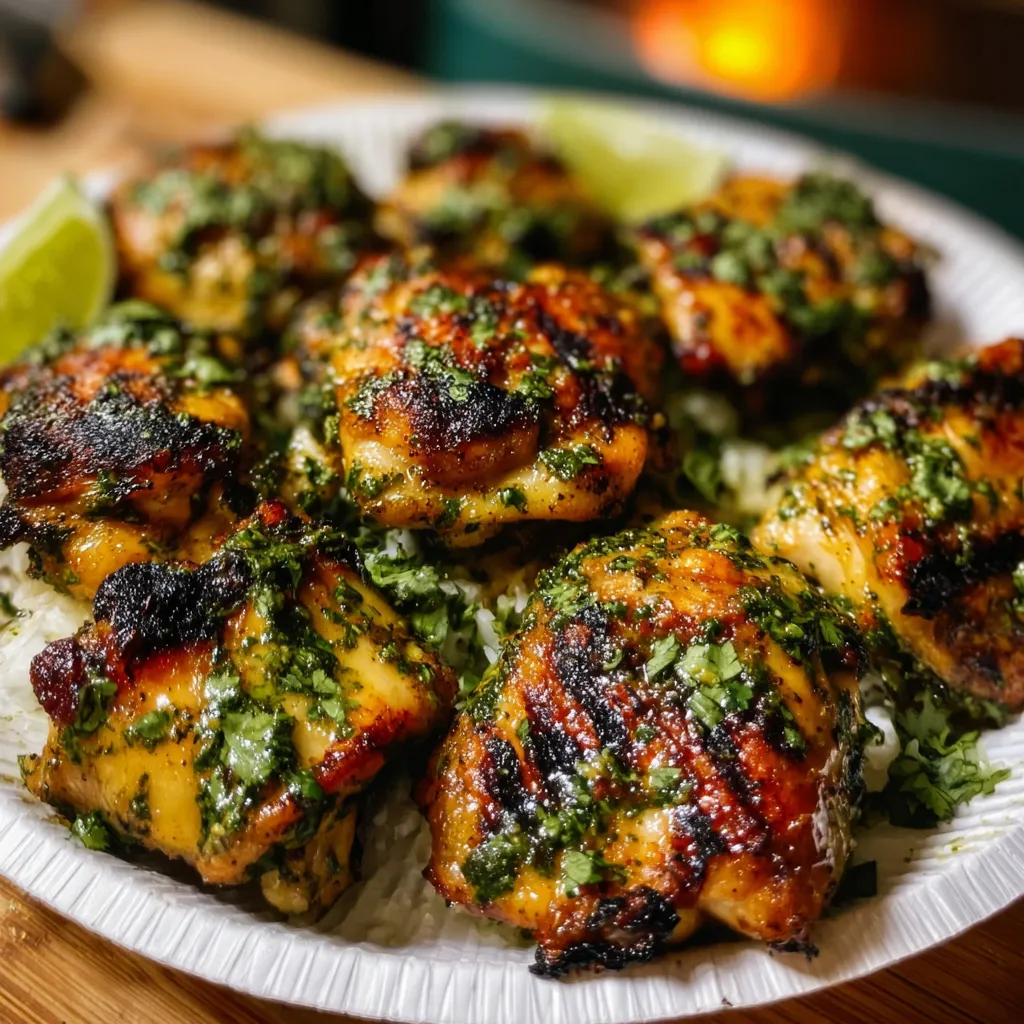 Juicy Cilantro Lime Chicken Thighs with Fresh Herbs and Zesty Marinade - secondary view