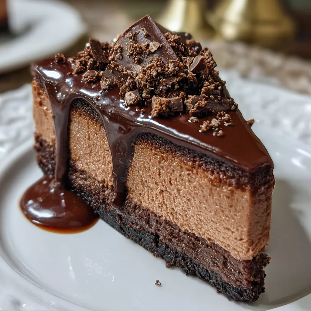 Ultimate Homemade Chocolate Cheesecake with Rich Ganache and Oreo Crust